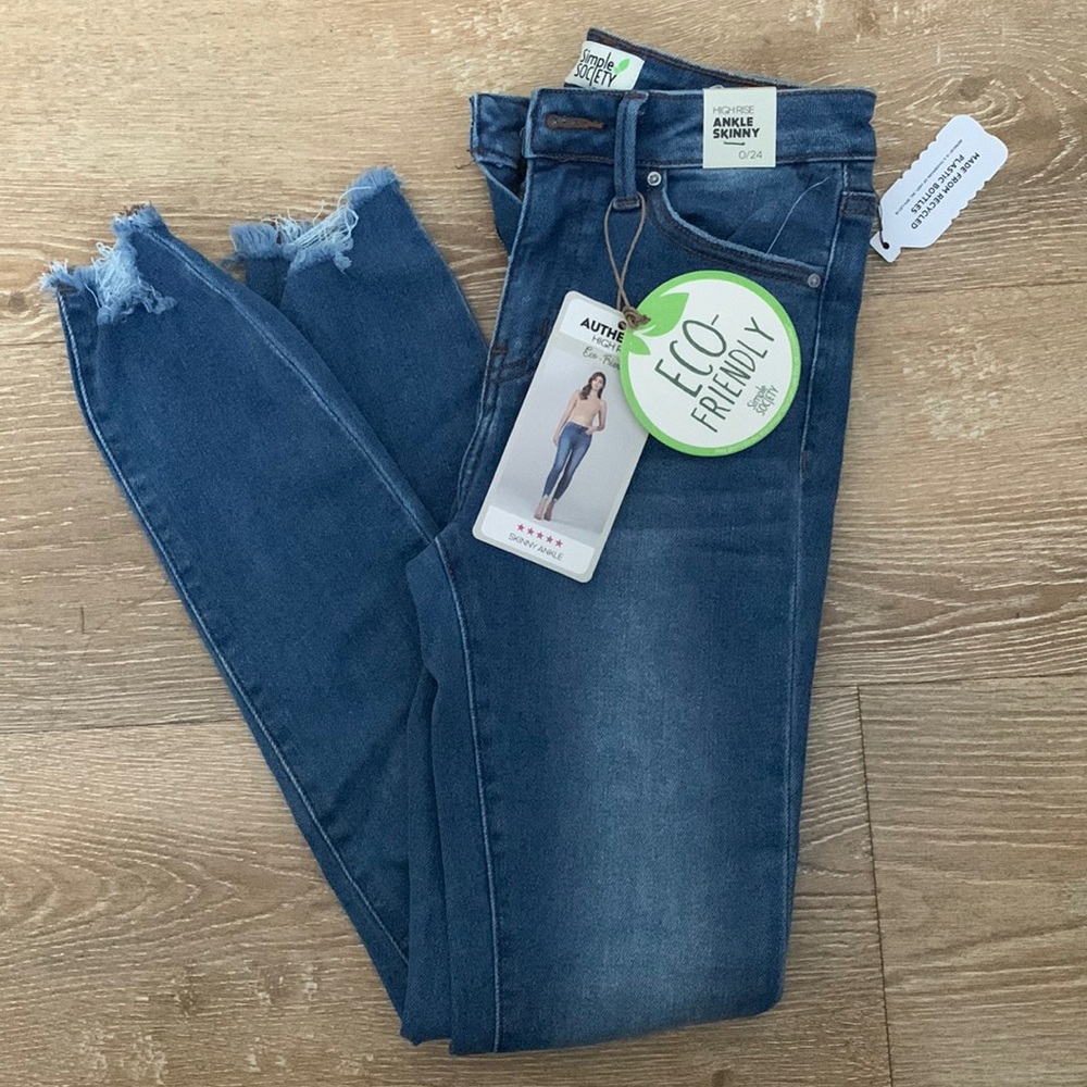 High Rise Skinny Ankle Jeans